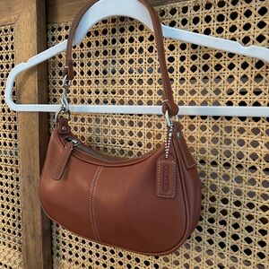 Coach Tan Leather Shoulder Bag